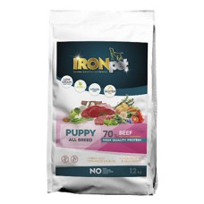 IRONpet Dog Puppy All Breed Beef 12kg