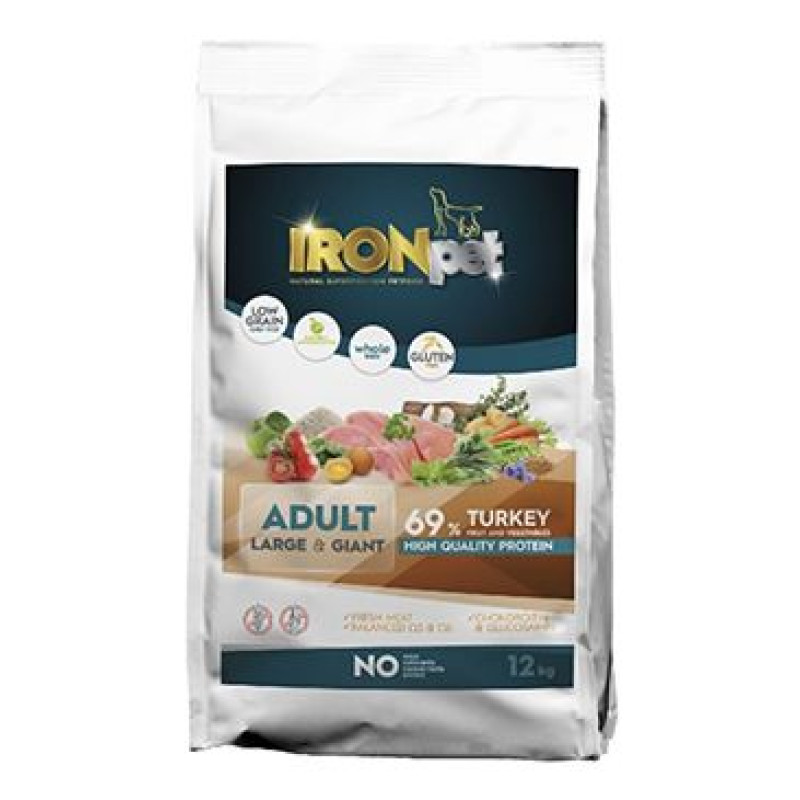 IRONpet Dog Adult Large&Giant Turkey 12kg