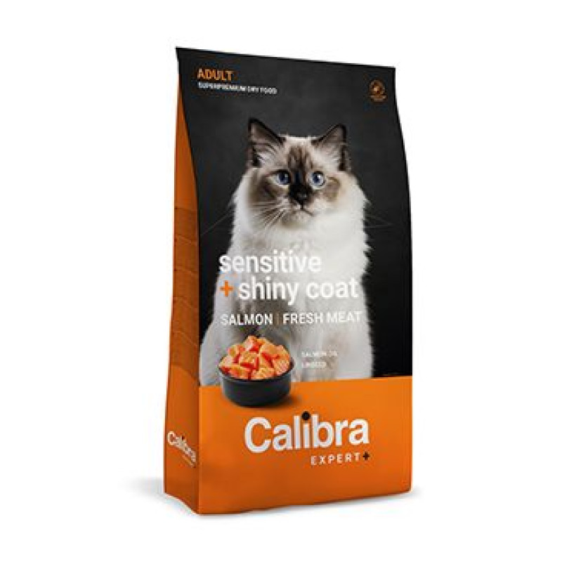 Calibra Cat EXPERT+ Adult Sensitive & Shiny coat 1,5kg
