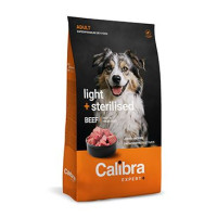 Calibra Dog EXPERT+ Adult Light & Sterilised Beef 12kg