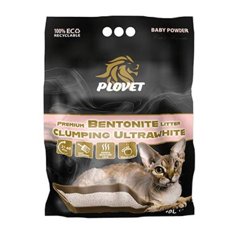 Podestýlka Plovet Premium Wh.Bentonite Baby Powder 10l