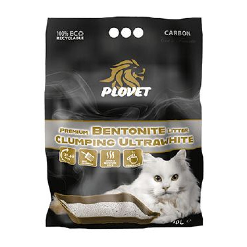 Podestýlka Plovet Premium Wh.Bentonite ActiveCarbon10l