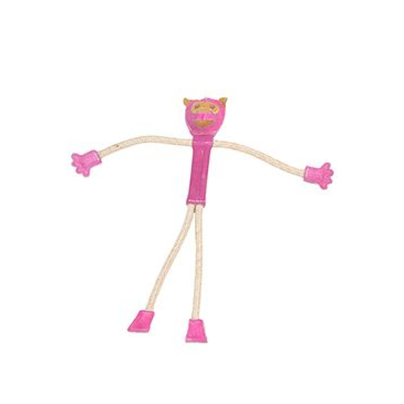 Hračka pes animALL Opice kůže s provazy, barevná 48cm