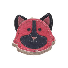 Hračka pes animALL Psí hlava kůže, barevná 11x11,5cm