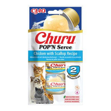 Churu Cat POP'N Serve Chicken with Scallop Recipe2x35g