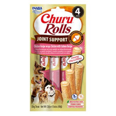 Churu Dog Rolls Joint Supp.Chick.wraps Chick&Salm4x12g