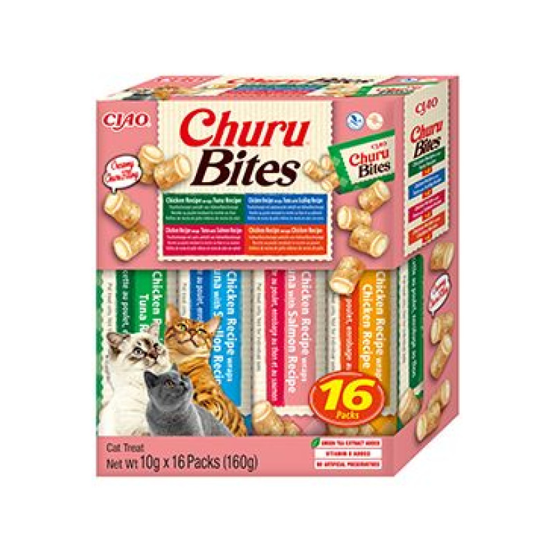Churu Cat BOX Bites Chicken wraps Variety 16x10g
