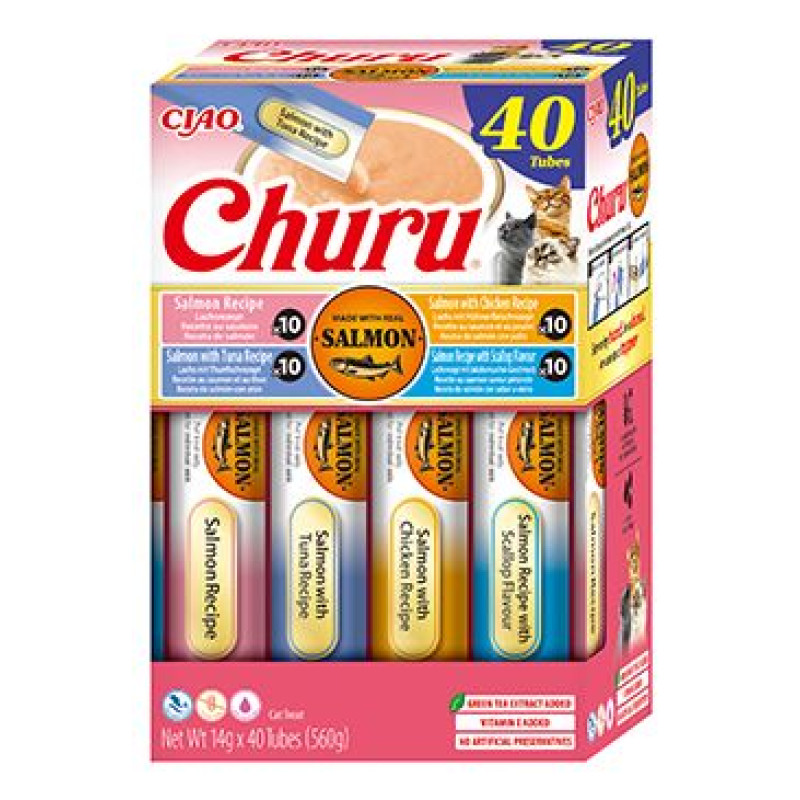 Churu Cat BOX Salmon Recipe 40x14g