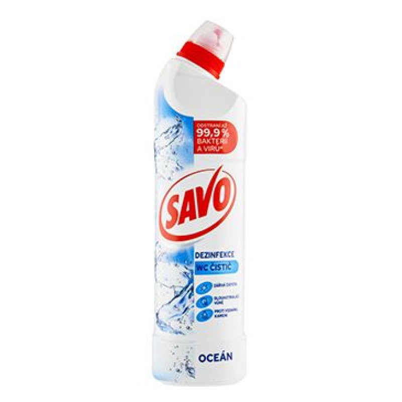 Wc čistič Savo Oceán dezinfekce, gel 700ml