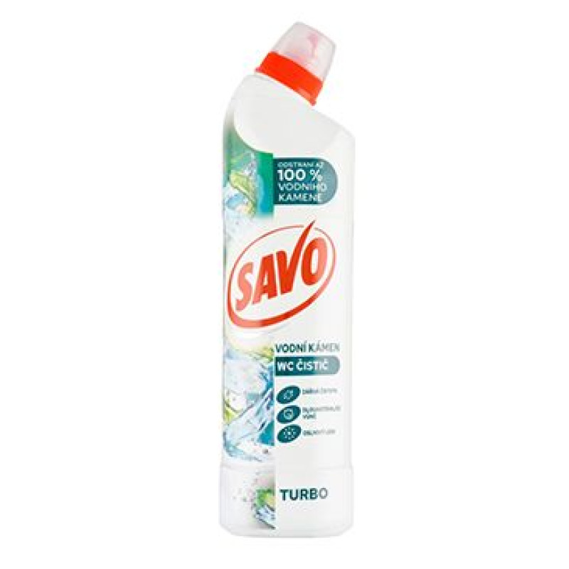 Wc čistič Savo Turbo na vodní kámen, gel 700ml