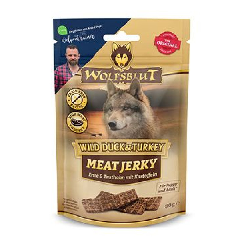 Wolfsblut Meat Jerky Wild Duck&Turkey 80g