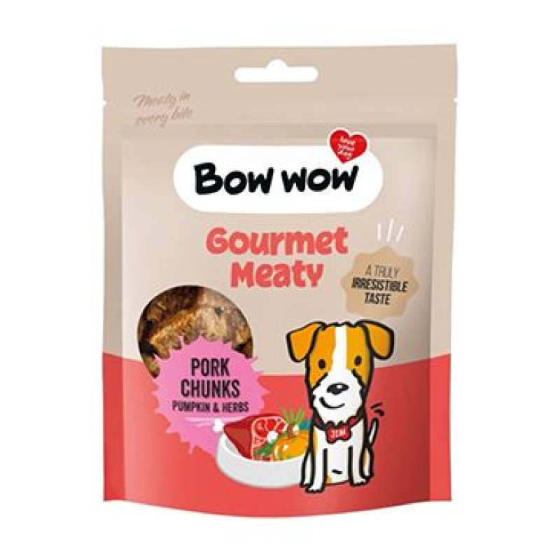 Bow wow poch. Masíčka s vepřovým,dýní a bylinkami 60g