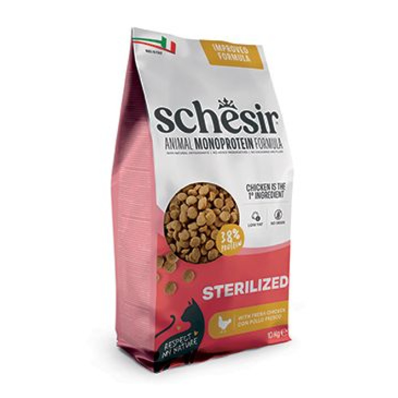 Schesir Cat Animal Monoprotein Sterilized kuřecí 10kg