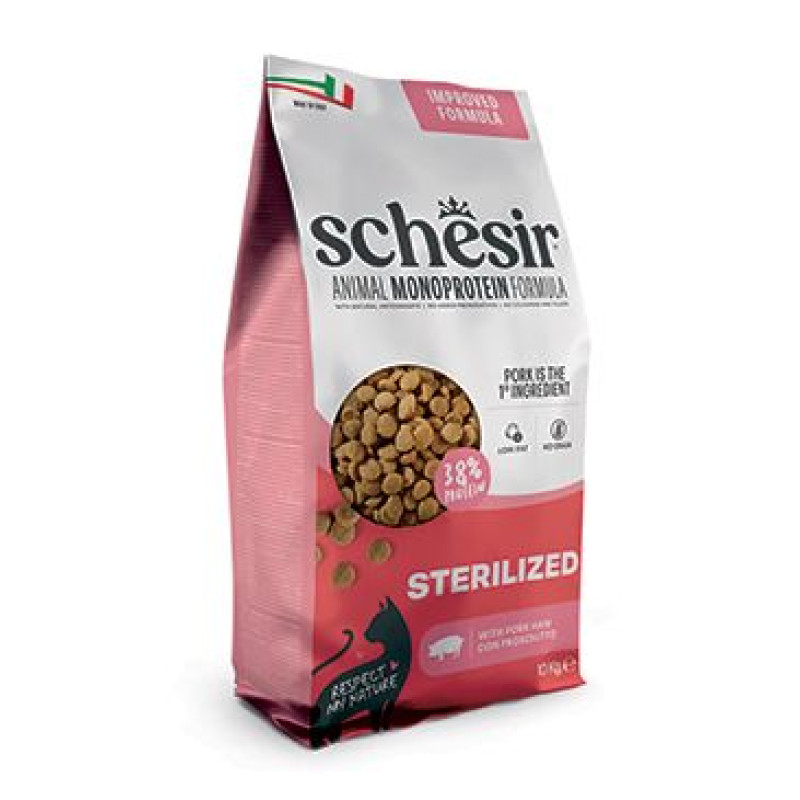 Schesir Cat Animal Monoprotein Sterilized šunka 10kg