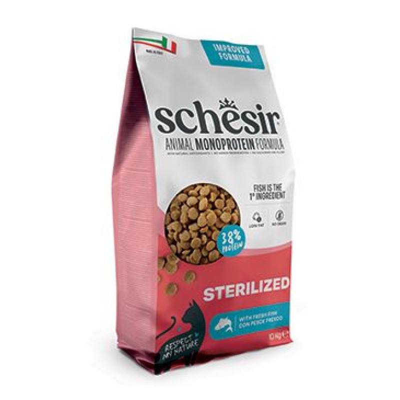 Schesir Cat Animal Monoprotein Sterilized rybí 10kg