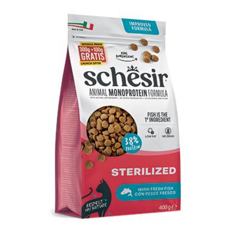 Schesir Cat Monoprotein Sterilized rybí 400g