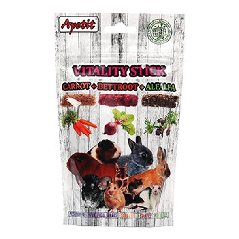 Apetit poch. Vitality Sticks mrkev,řepa,vojtěška 120g