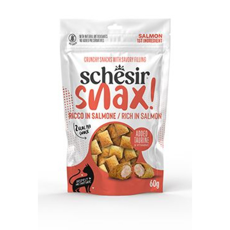 Schesir Cat pochoutka Snax! Lososové polštářky 60g