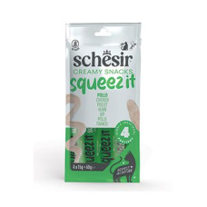 Schesir Cat kapsa Squeez It Kuře krém 4x15g