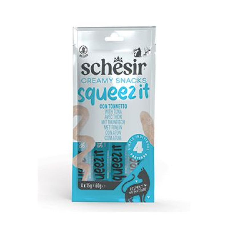 Schesir Cat kapsa Squeez It Tuňák krém 4x15g