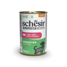 Schesir Dog konz.Monoprotein Active Hovězí paté 400g