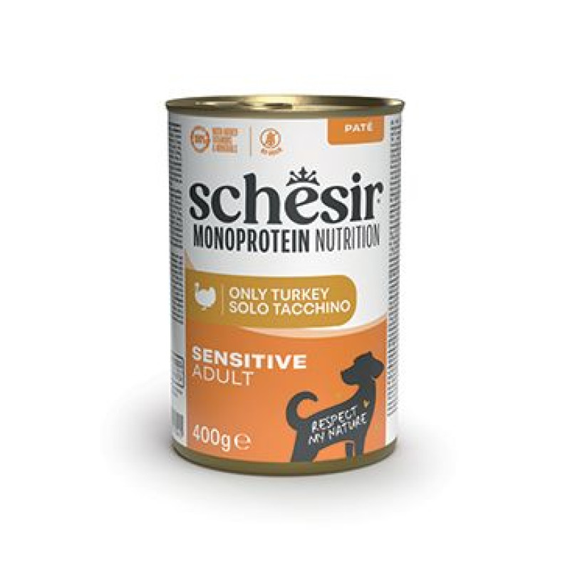 Schesir Dog konz.Monoprotein Krůtí paté 400g