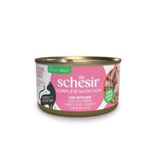 Schesir Cat konz.Compl.Nutrit.Tuňák+šunkou želé 85g