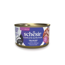 Schesir Cat konz.Compl.Nutrit.Tuňák+hovězí želé 85g