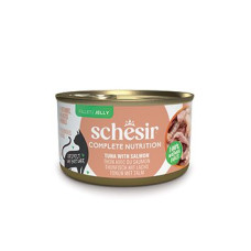 Schesir Cat konz.Compl.Nutrition Tuňák+losos želé 85g