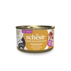 Schesir Cat konz.Compl.Nutrition Tuňák+kuře vývar 85g