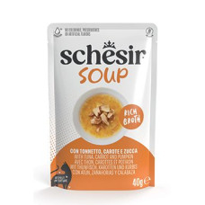 Schesir Cat kapsa Soup Tuňák s mrkví 40g