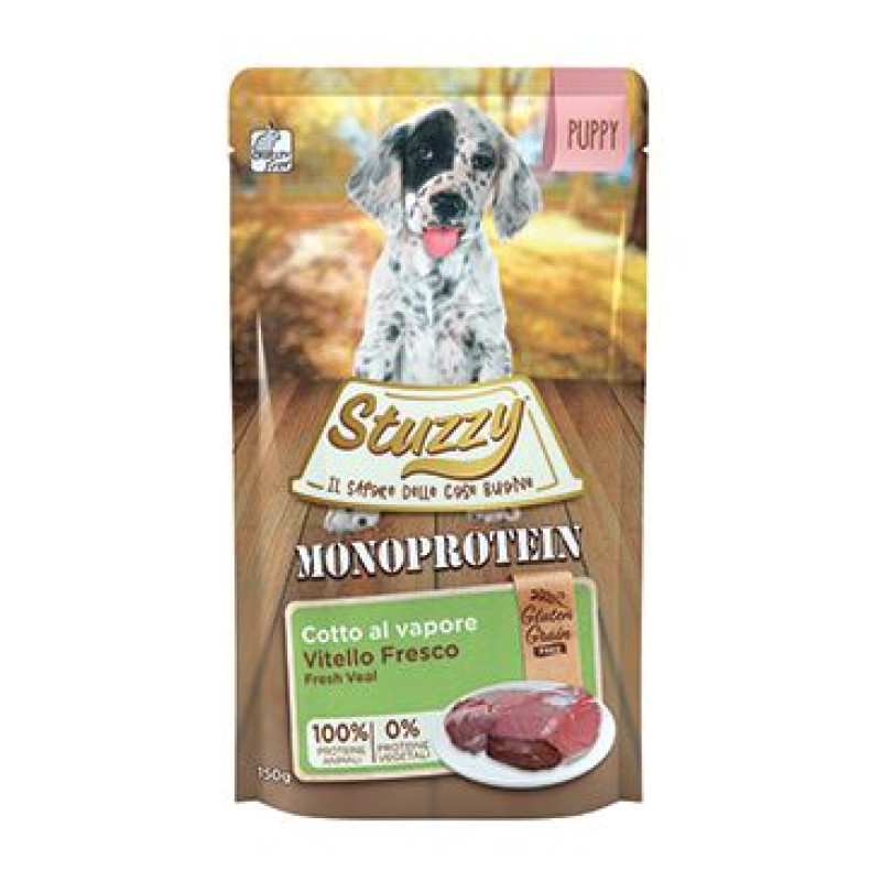 Stuzzy Dog kapsa Monoprotein Puppy Telecí paté 150g