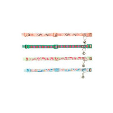 Obojek kočka nylon Flower Power 19-31cm/10mm mix TR