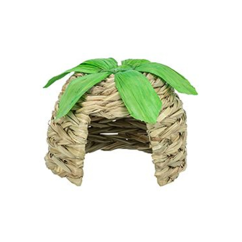 Domeček pro hlodavce, kukuř.listy,tráva 16x12x16cm TR