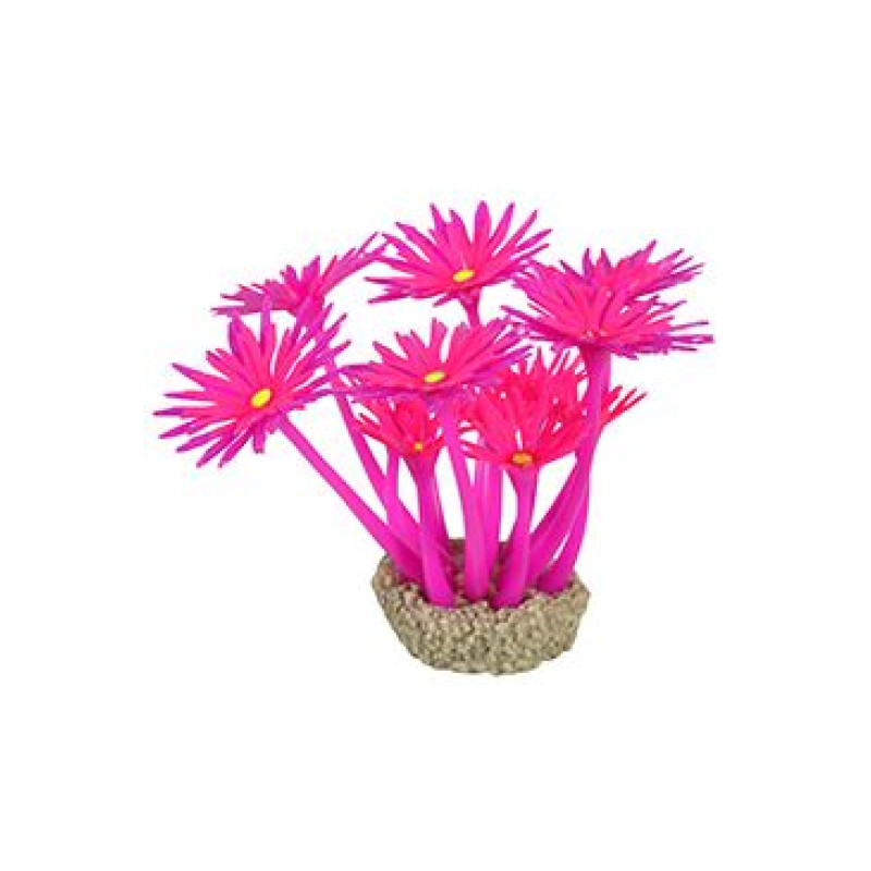 Akvarijní dekorace FLOWERS 1 fialová/růžová Zolux