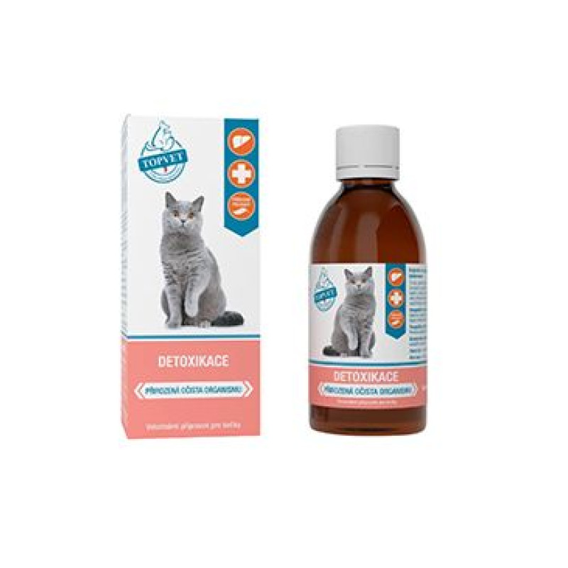Detoxikace sirup pro kočky TOPVET 200ml