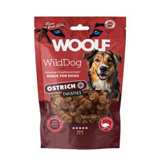 WOOLF WildDog poch. Twisties Ostrich&Cod 100g