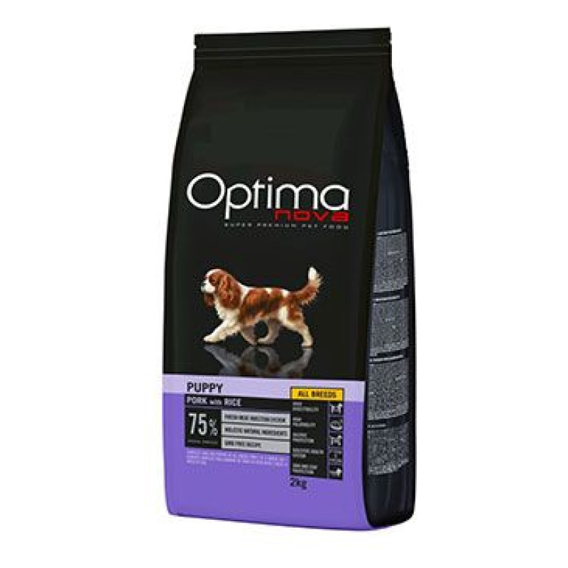 Optima Nova Dog Puppy Mini Pork&Rice 2kg