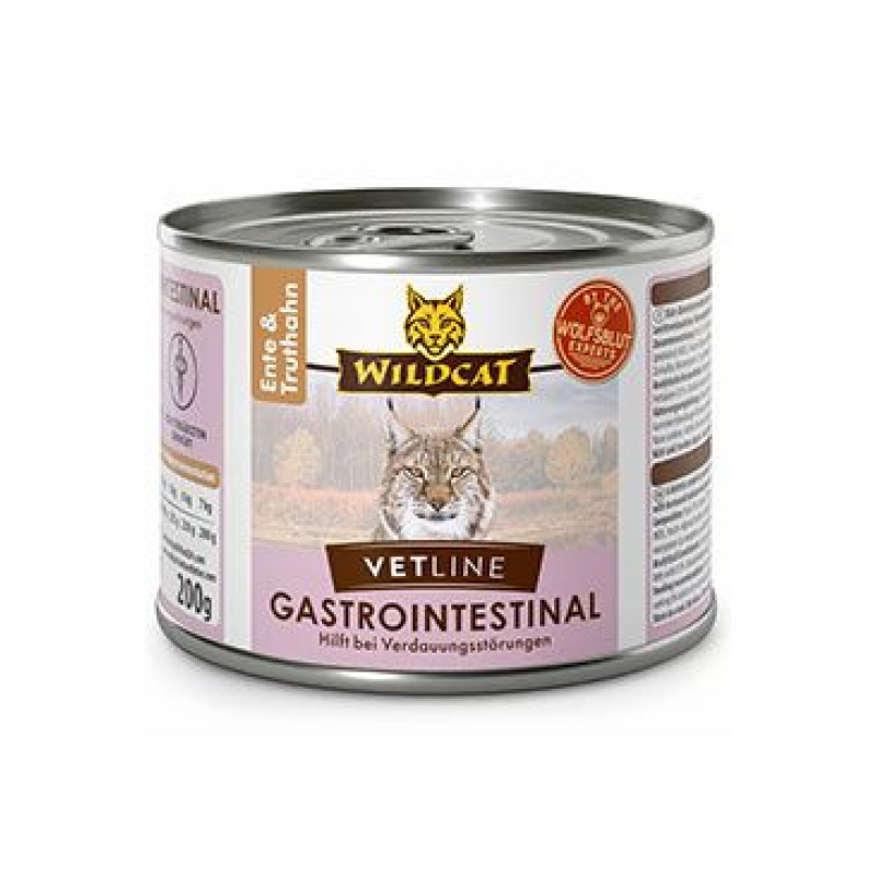 Wildcat VetLine Gastrointes.Duck&Turkey konz. 200g