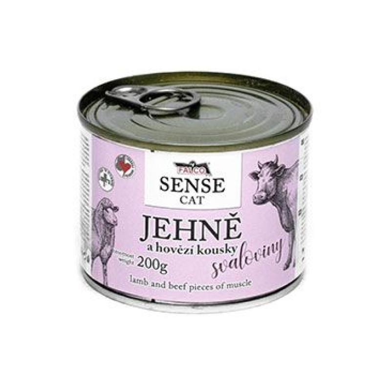 FALCO SENSE CAT jehně a hovězí 200g