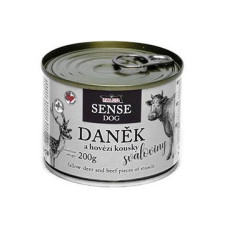 FALCO SENSE DOG daněk a hovězí 200g