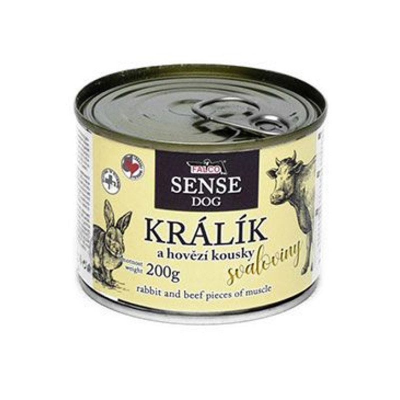 FALCO SENSE DOG králík a hovězí 200g