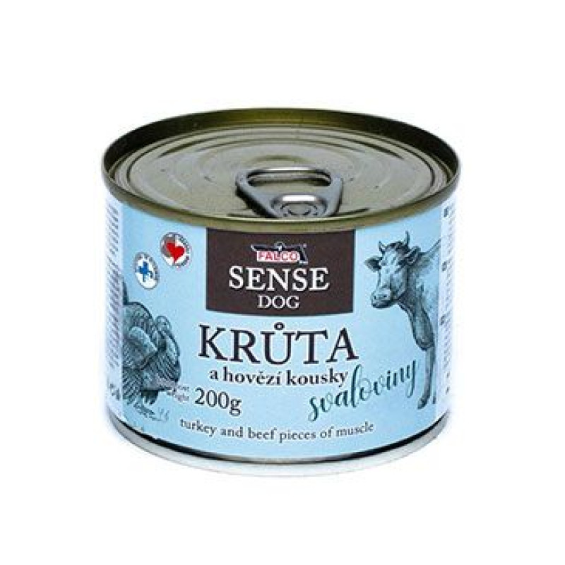 FALCO SENSE DOG krůta a hovězí 200g
