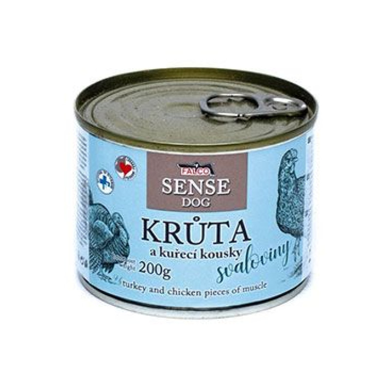 FALCO SENSE DOG krůta a kuřecí 200g