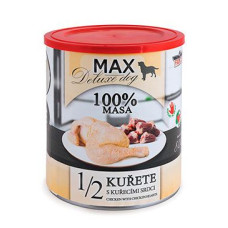 FALCO MAX DOG 1/2 kuřete s kuřecími srdci 800g