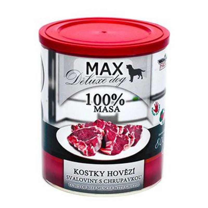 FALCO MAX DOG kostky hovězí svaloviny s chrup. 800g