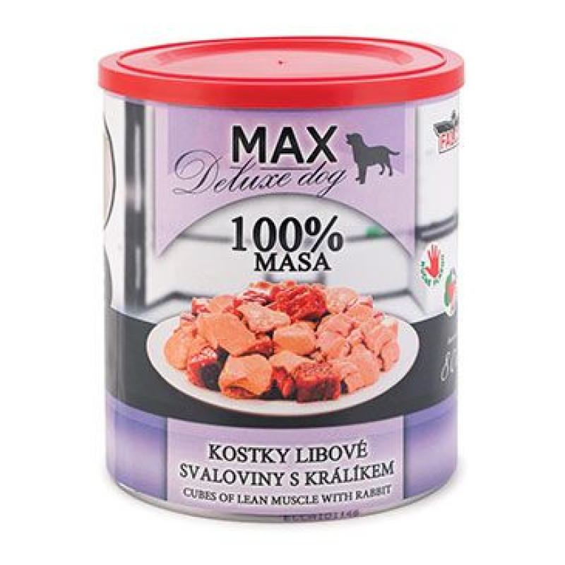 FALCO MAX DOG kostky libové svaloviny s králíkem 800g