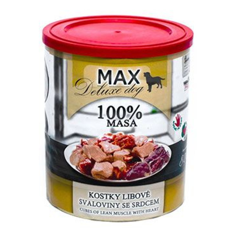 FALCO MAX DOG kostky libové svaloviny se srdcem 800g