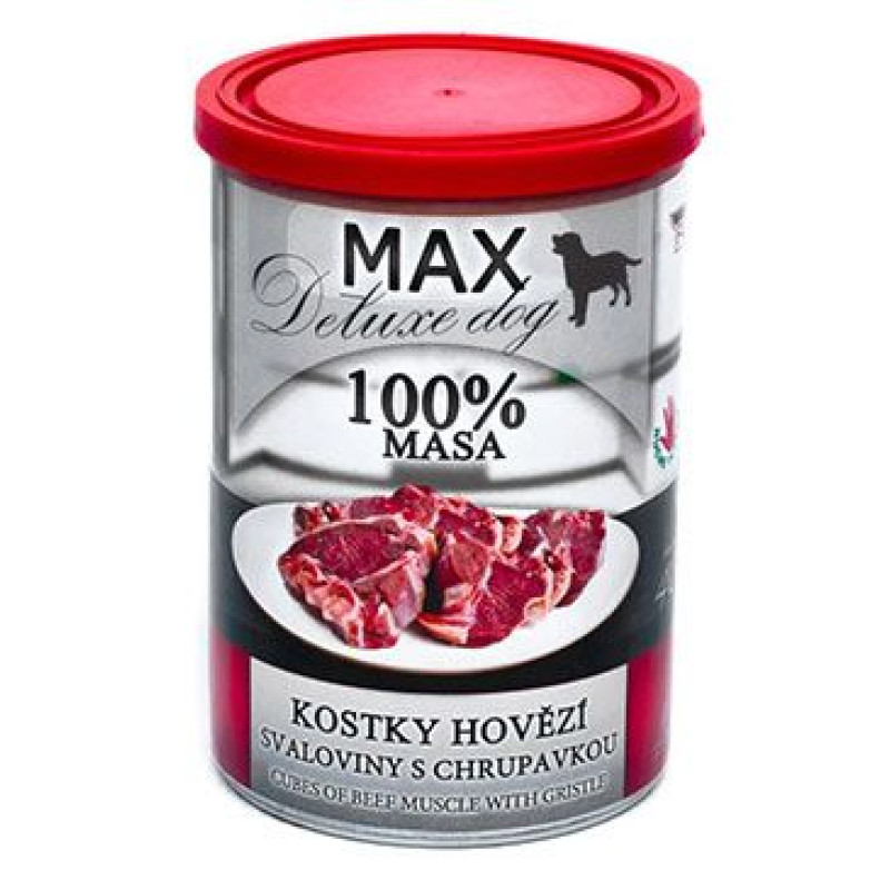 FALCO MAX DOG kostky hovězí svaloviny s chrup. 400g