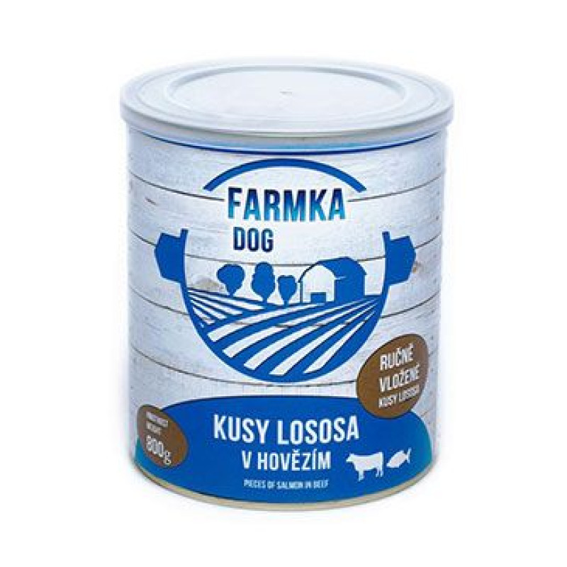 FALCO FARMKA DOG s lososem 800g